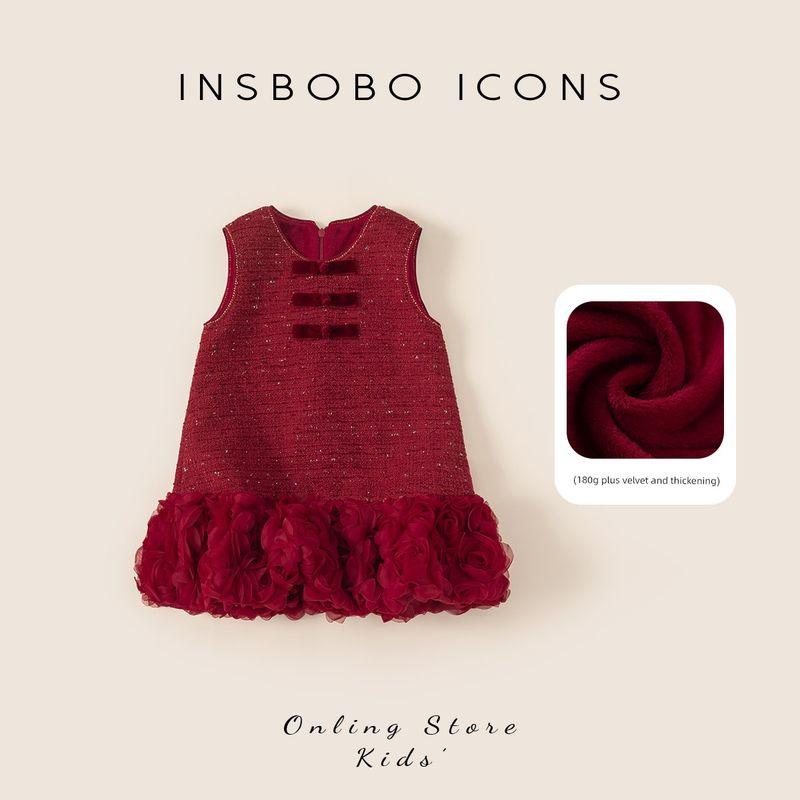 Girls  Hanfu One-Year-Old Baby Girl Dress New Style Children s Red Dress Baby New Year Clothes Chinese New Year Tang Suit Red 80