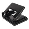 2 Hole Punch Handheld Antislip Effort Saving Heavy Duty Black Daily Paper Puncher for Classroom Offi