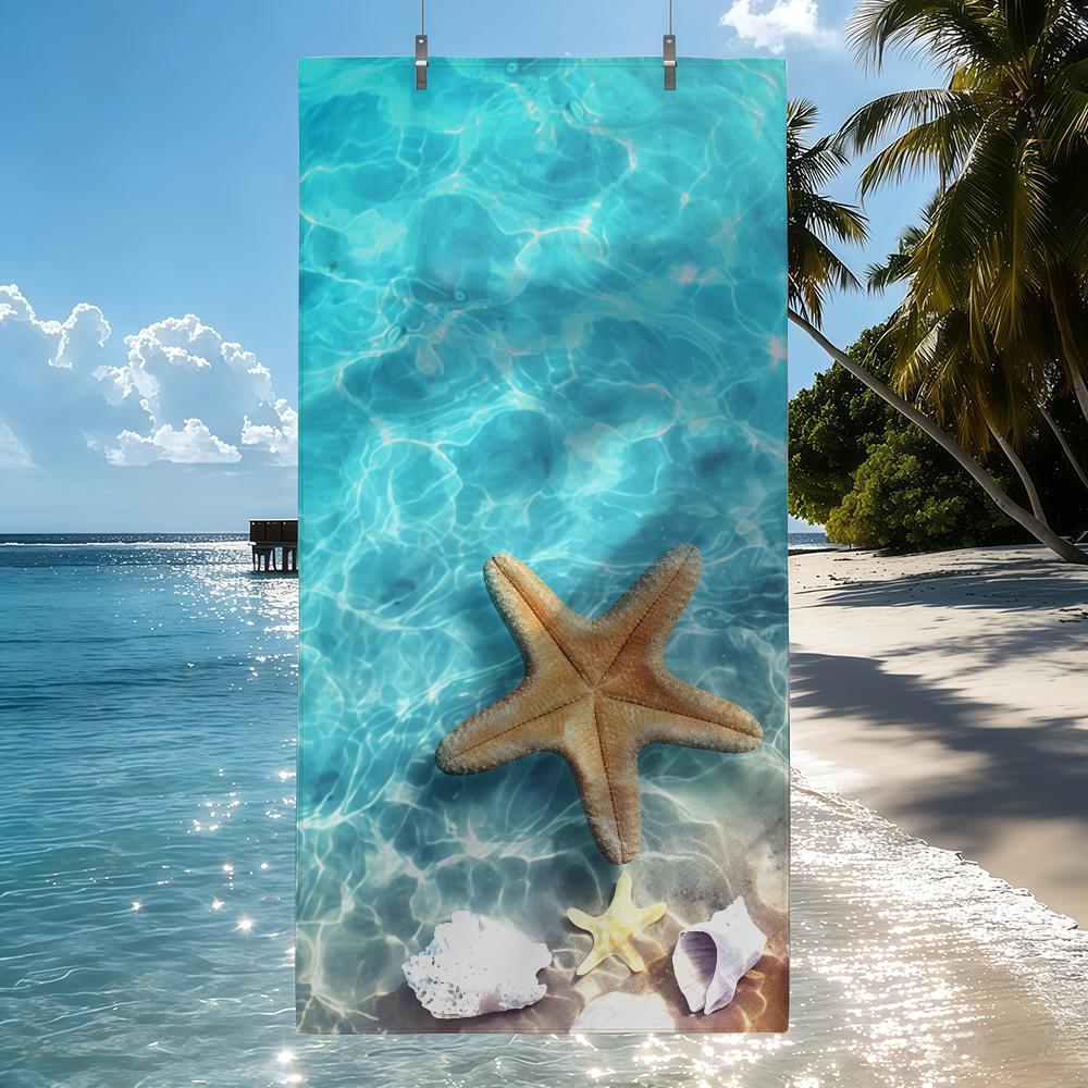 Starfish Towel Beach Towel Travel Lightweight Skin Friendly for Pool Beach Camping Cruise Summer