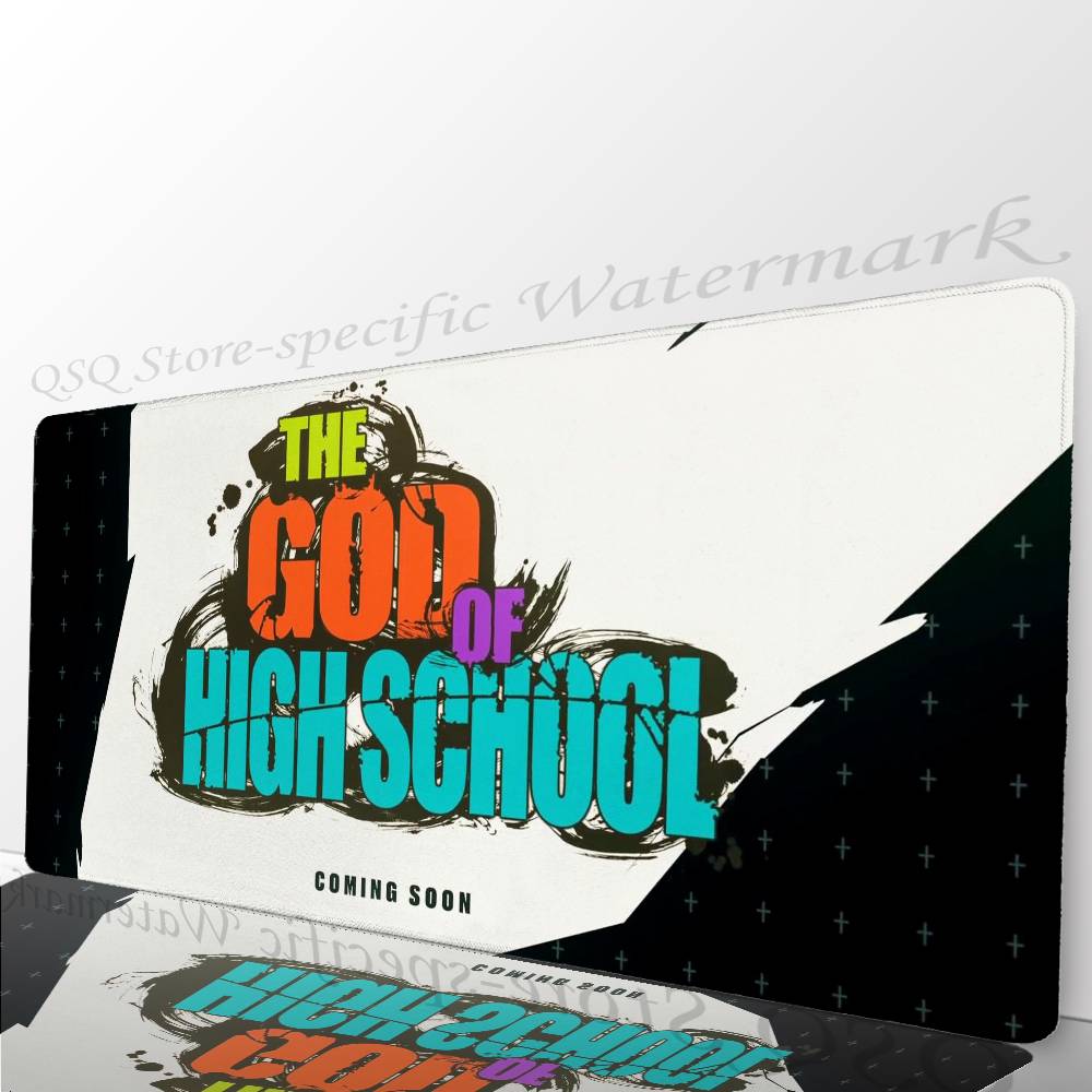 The G-God Of High School Anime Mousepad Mouse Mat Desk Mat With Pad Gaming Accessories Prime Gaming XXL Keyboard Pad Padding M