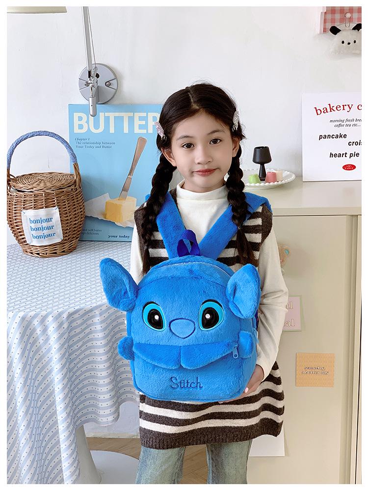 Korean Style Cute Plush Large Capacity Cartoon Backpack for Children