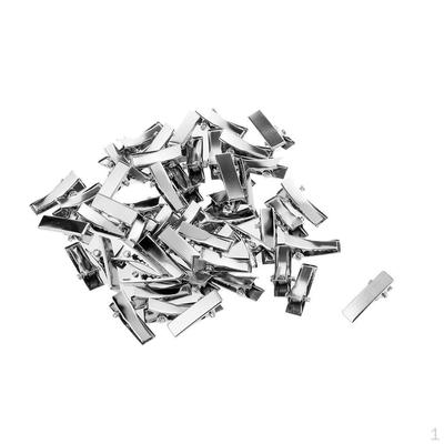 50pcs Alligator Hair Clip Hairpin Flat Barrette for Dolls Headdress Bows DIY