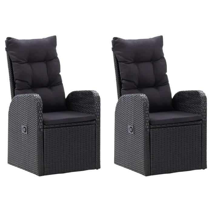 VidaXL Garden Dining Set with Cushions 3 Pcs Black, 44.34 Kg