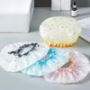 Double-layer Waterproof Shower Cap Fashion Bathing Caps Star Pattern Bathroom Hair Salon Supplies