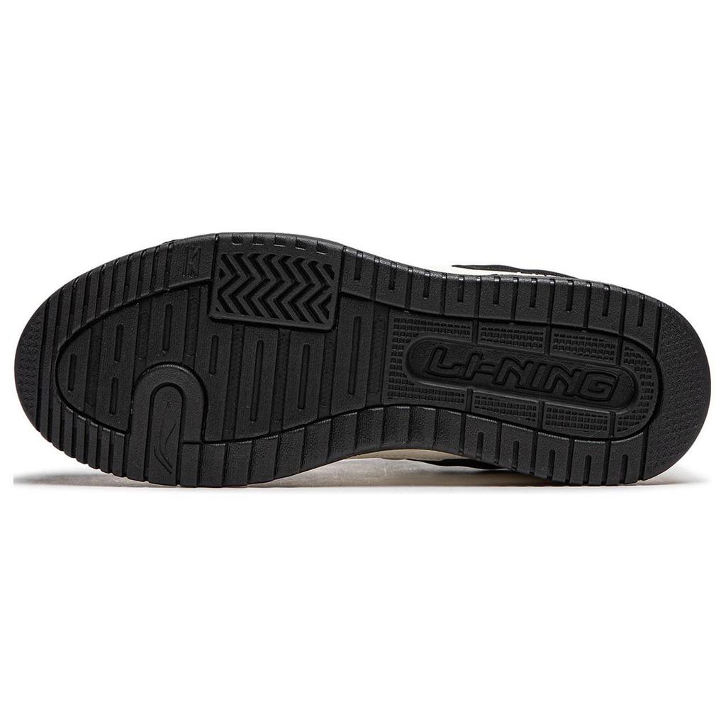 Li Ning Tian Ji 2.0 Casual Versatile Thick Sole Height Increasing Non-Slip Wear-Resistant Low-Top Skate Shoes Men Sneakers White Black AGCU193-7