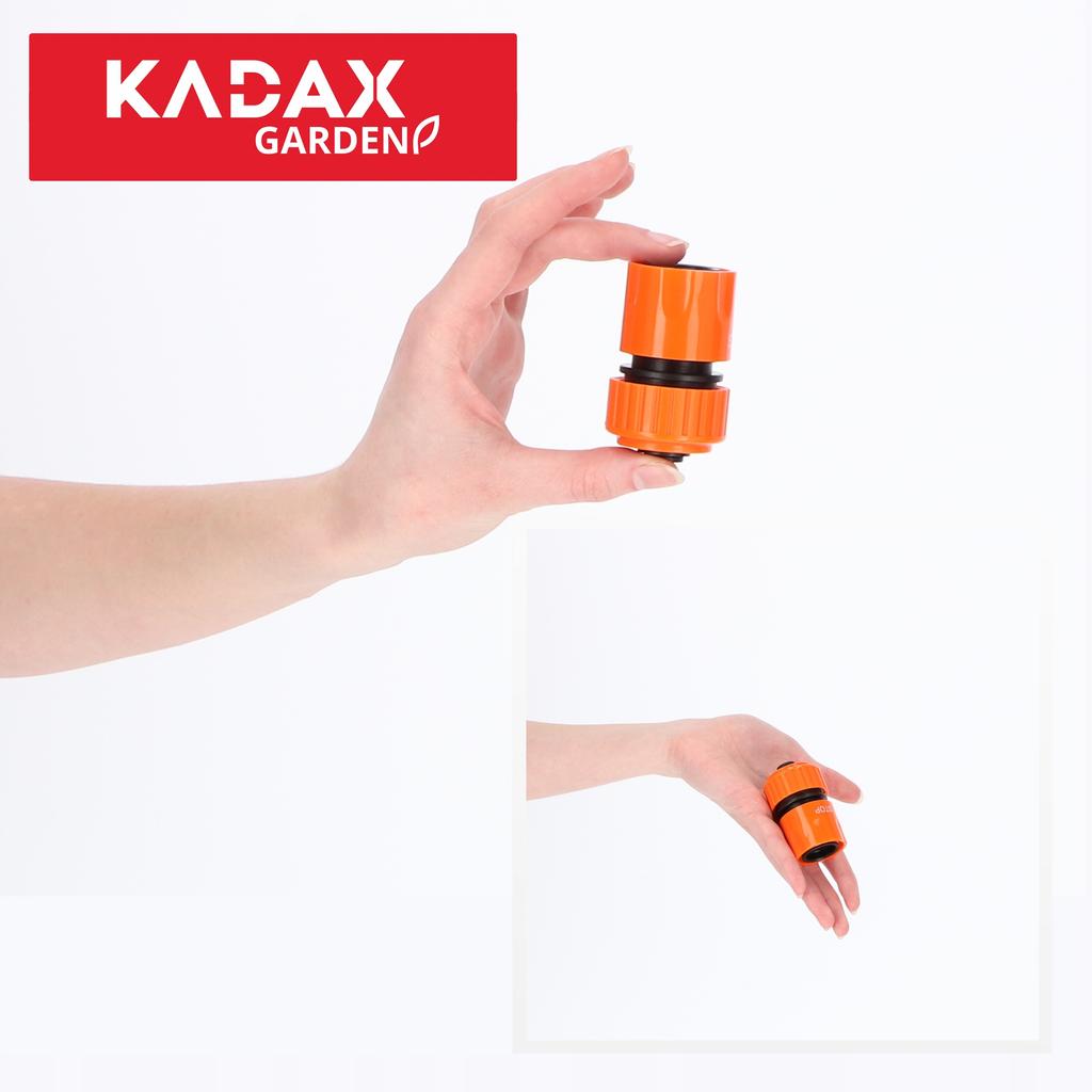KADAX Schnellkupplung Verbinder für Schlauch 3/4 Zoll Stoppfunktion