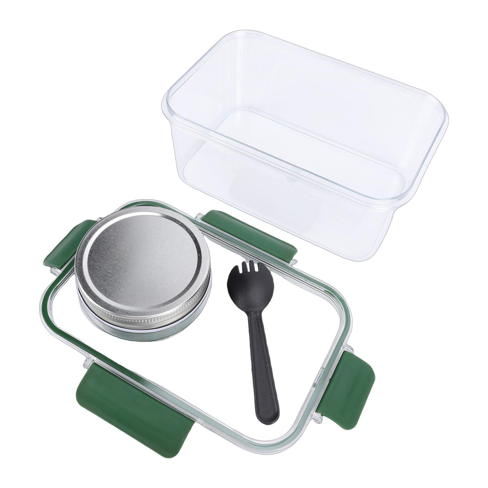 Salad Lunch Container With Dressing Compartment Reusable Portable proof Salad Bowl for Gym Bag 1190₽