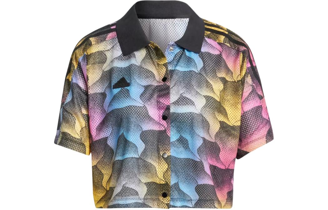 Adidas Tiro Print Mesh Slimmer Shirt Women s Multicolor IQ4815 M