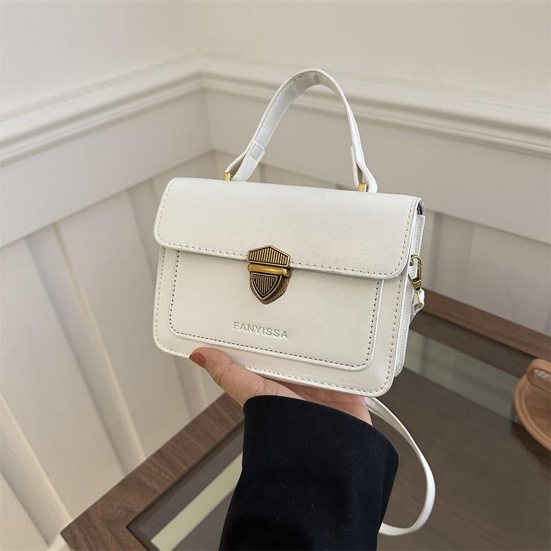 Portable Small Square Bag Women's 2025 Retro Women's Bag New Popular High-end Textured Messenger Bag Single Shoulder Fashion Bag