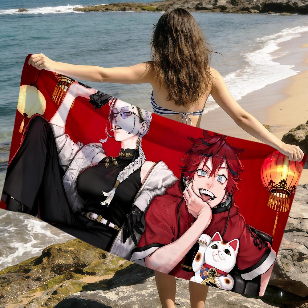 COOL Manga Comic G-Gokurakugai Towel Soft Dry Beach Towels Trip Towel Swim Summer Holiday Vacation Bathing Pool Camp Gift