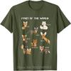 Foxes Of The World Funny Fox Animals Educational TShirt Fashionable Tops Cotton T Shirt Oversized Unisex Tshirt Unisexs Clothing