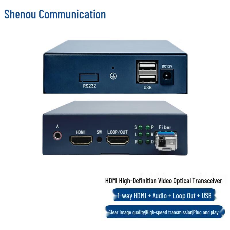 Shenou SOC-G08-HDC010W 4K HDMI Fiber Optic Extender
