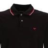 Emporio Armani Logo Embroidered Button Straight Long Sleeve Polo Shirt Men Tops Black 8N1FB51JPTZ0999_NG