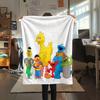 Sesame Street2 Flannel Blanket, High quality Comfortable for All Seasons, Home Decor, Warmth and Comfort