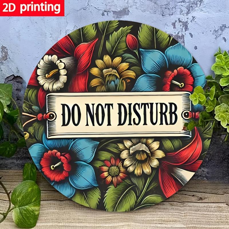 D Flat Coffee Time Latte Art  Alarm Clock Round Tin Sign Vintage Metal Wall Art for Kitchen Coffee Shop and Coffee Lover D