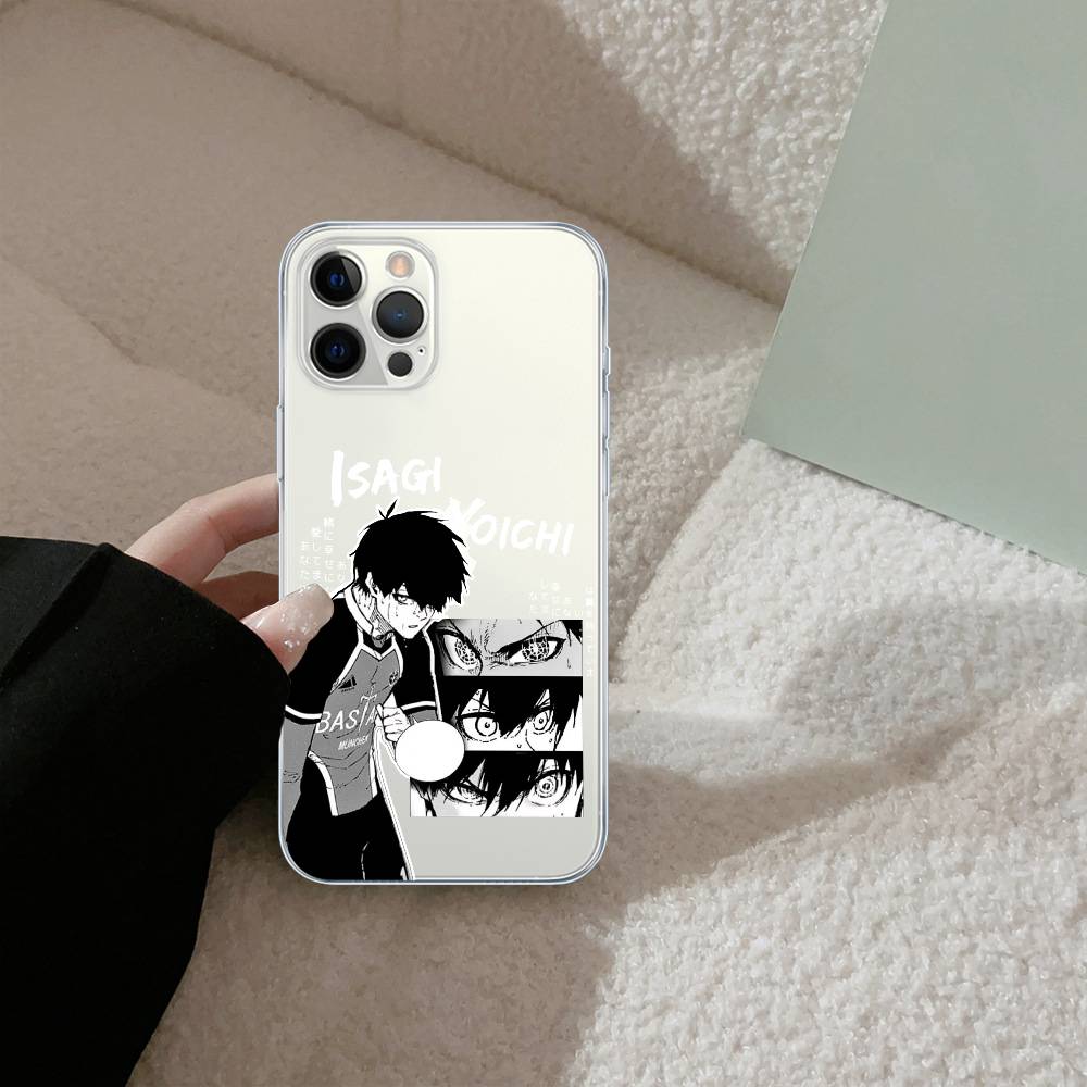 Cool B-Blue L-Lock Anime Phone Case Silicone Soft for iphone 17 16 15 14 13 12 11 Pro MAX Plus X Cover iPhone 14pro max