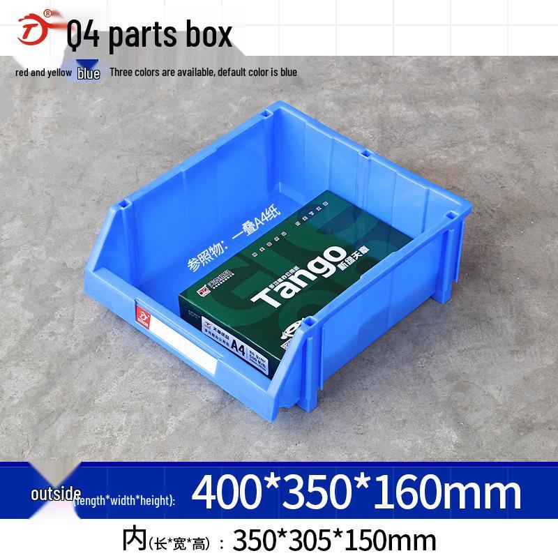 Thickened Tool and Parts Storage Box with Slanted Mouth