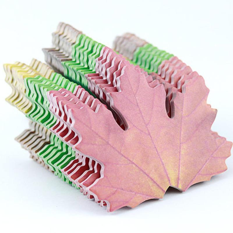 1 Pieces Cute Maple Leaves Sticky Notes Stationery Sticker Memo Pad Planner