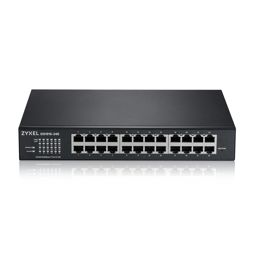 Zyxel Gigabit Ethernet Switching Hub Smart Managed L2 Nebula Cloud Management Desktop or Wall Mount Quiet Fanless For Small Work from and Enterprises