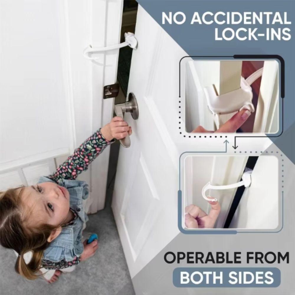 Portable Child Proof Door Stop Anti-Pinch No Tools Required Baby Safety Door Lock No Tape Required Easy To Install Pinch Guard