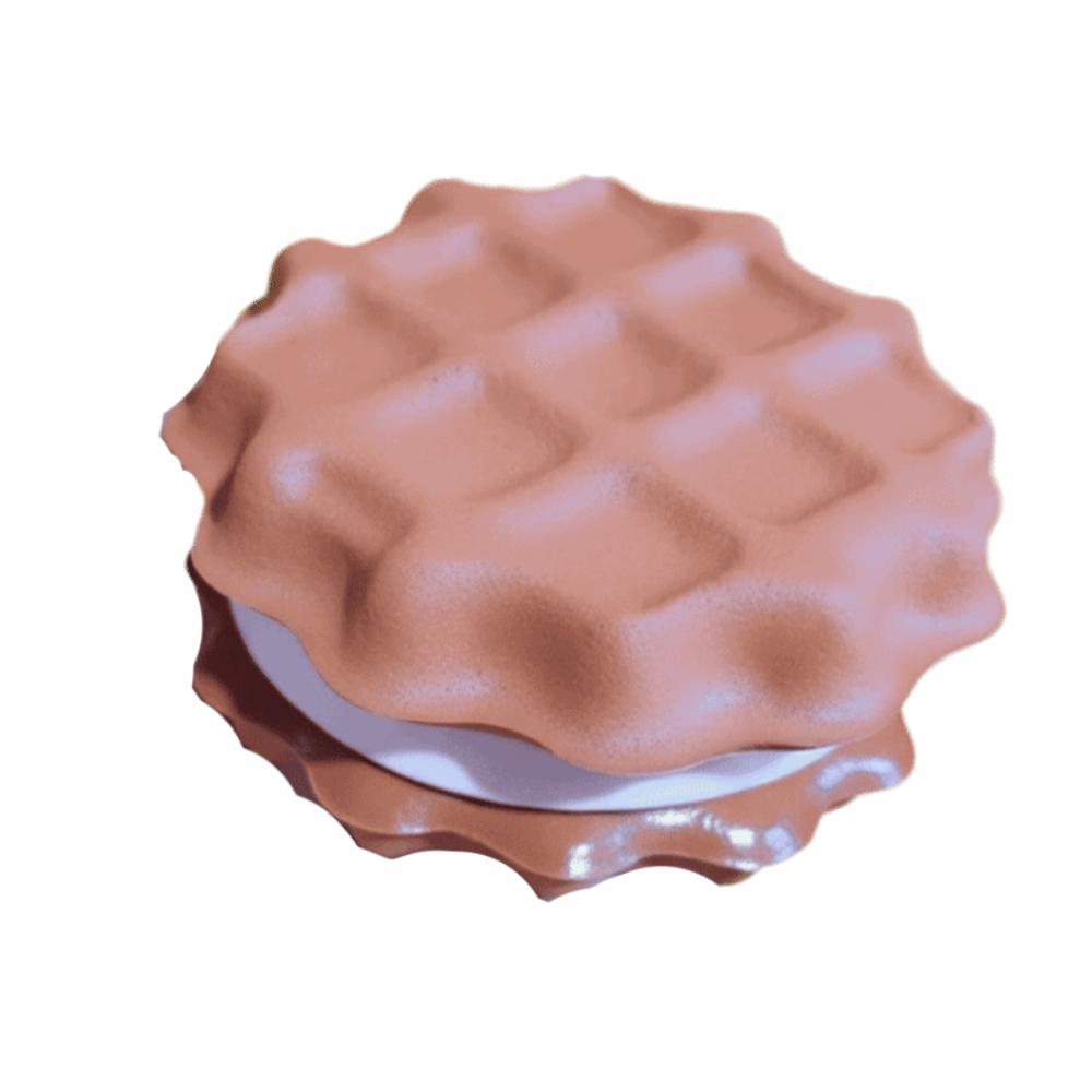 Soft Texture Slow Rebound Waffle Toy Slow Rising Simulated Waffle Squeeze Toy Simulation Toy Style 3