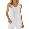 Temu 2024 Cross-Border Summer Sleeveless Chiffon Top