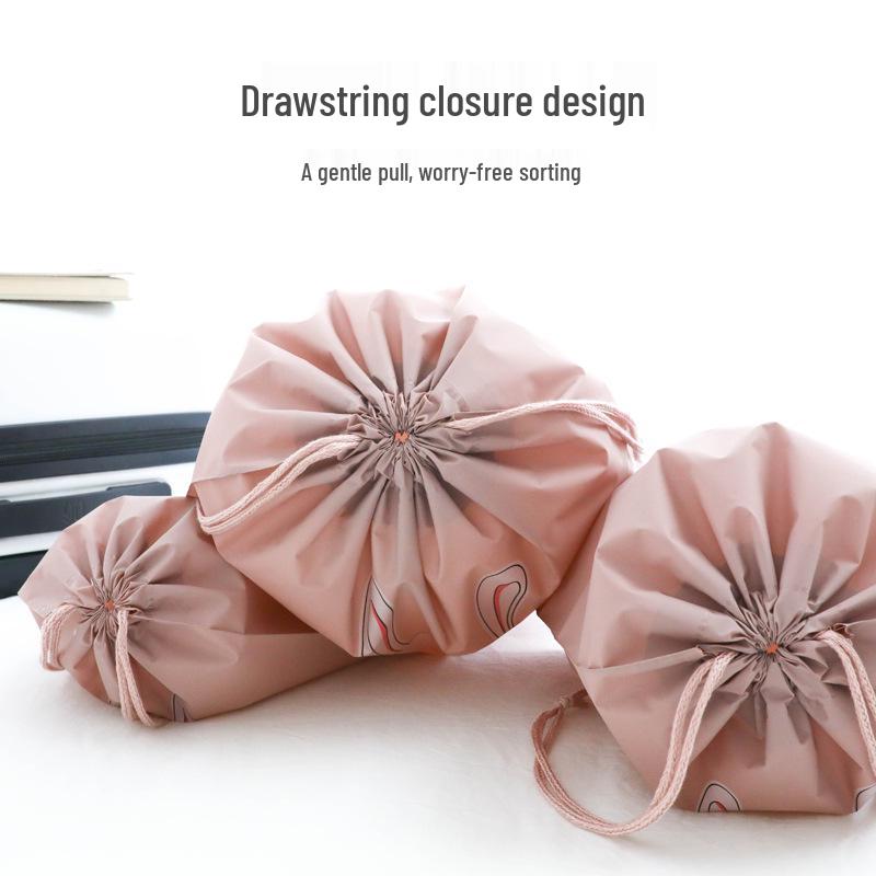 Meidu Waterproof Cartoon Drawstring Travel Storage Bag for Shoes