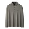 MONTAGUT Men's Long-Staple Cotton 3D Logo Polo Shirt