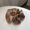 Satin Fungus Edge Hair Ring Female High-end Solid Color Scrunchie High Elastic Hair Accessories