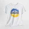 Support Ukraine Blue Gold Sunflower Tshirt Tops Tee, Ukrainian Flag T-Shirt Mens Womens Tees Top, Ukrainian Pride