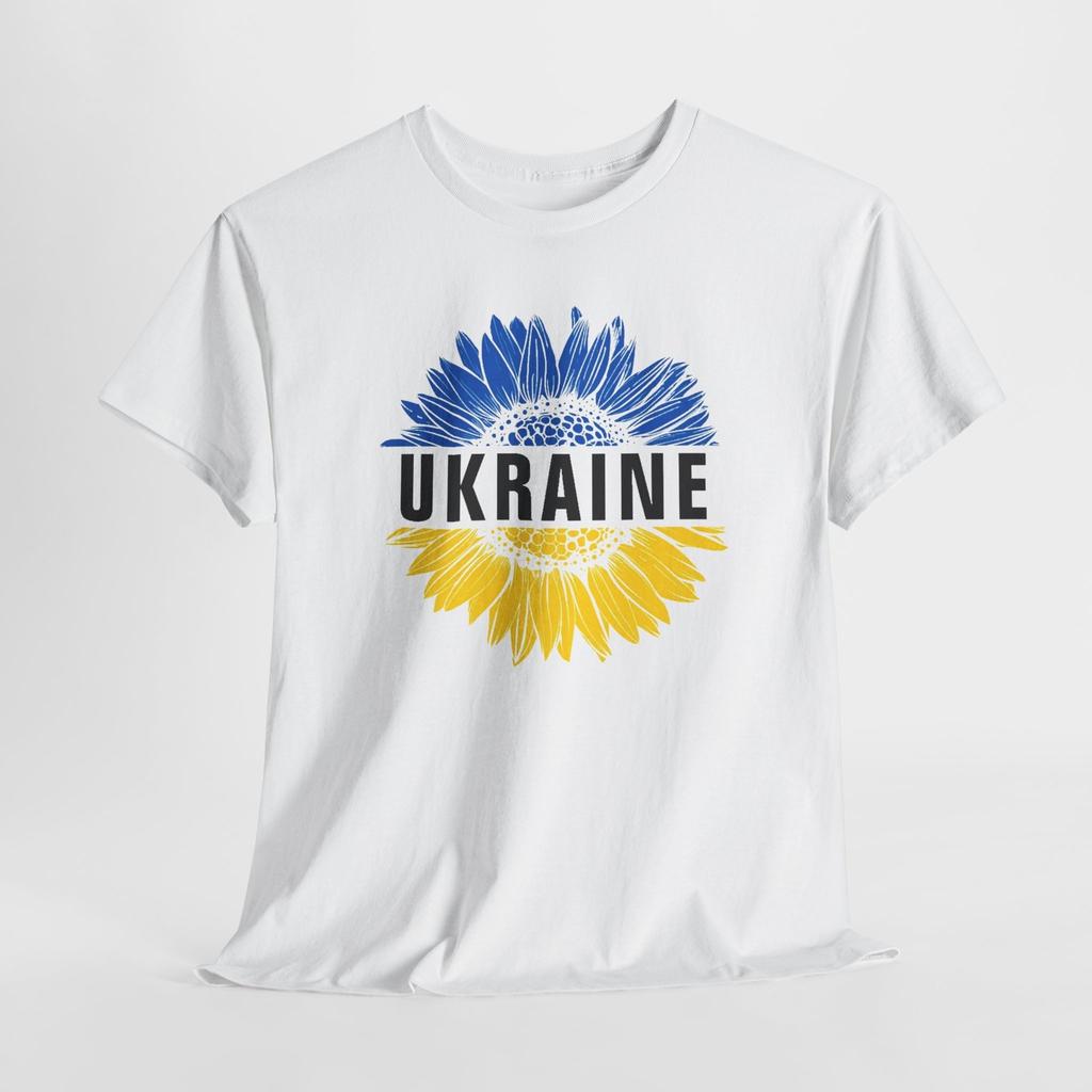 Support Ukraine Blue Gold Sunflower Tshirt Tops Tee, Ukrainian Flag T-Shirt Mens Womens Tees Top, Ukrainian Pride