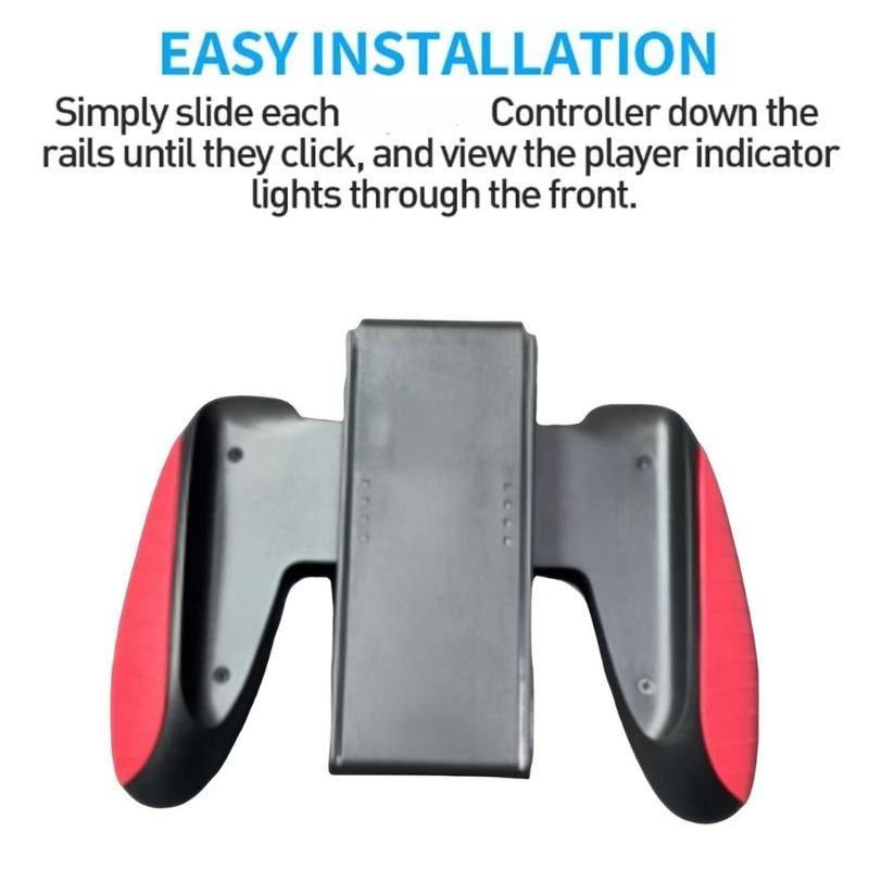 Ergonomic Gaming Grip For Secure  Connection Enhances Control Precisions Portable Design Comfortable Handheld Experience