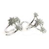 Plural Silver Ring 'Stars' White (rhodium)