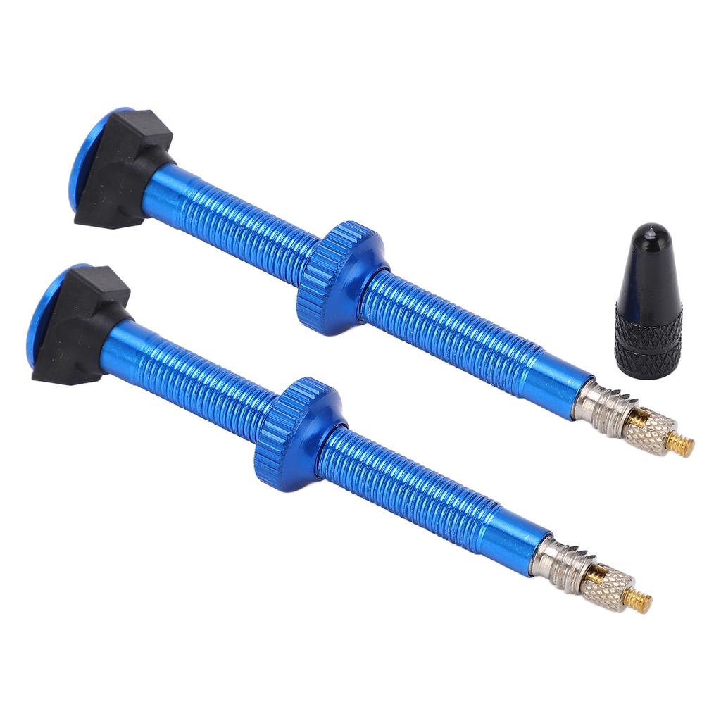 2pcs 60mm Tubeless   Valve Stem Lightweight Alloy Valve Stem for Mountain Road Bike