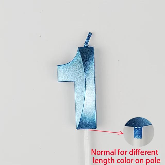 

День рождения Цифровая свеча Оперный театр Цифровые свечи Украшение для торта на день рождения Вечеринка Синий Розовый Креативные свечи