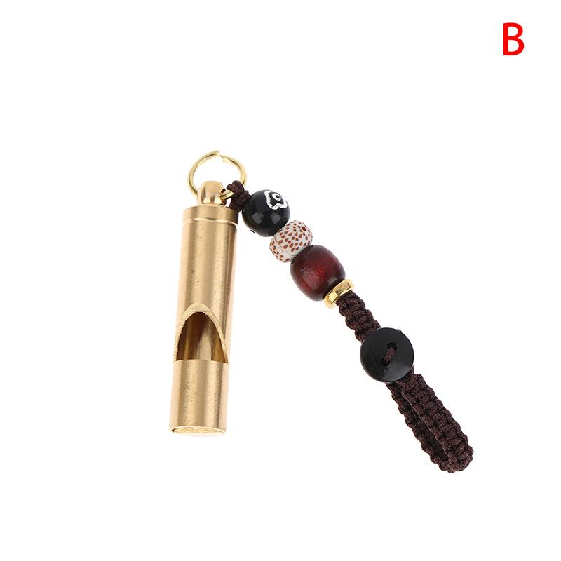 

1Pc Brass Emergency Survival Whistle High Decibel Portable Keychain Outdoor Tools Whistle For Referee Training Camping Hiking B