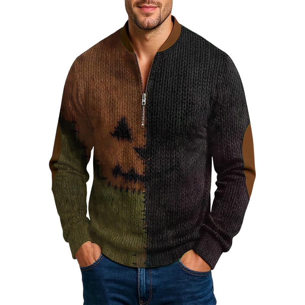 Men'S Outdoor Zipper Long Sleeved Sportswear Casual Sweatshirt
