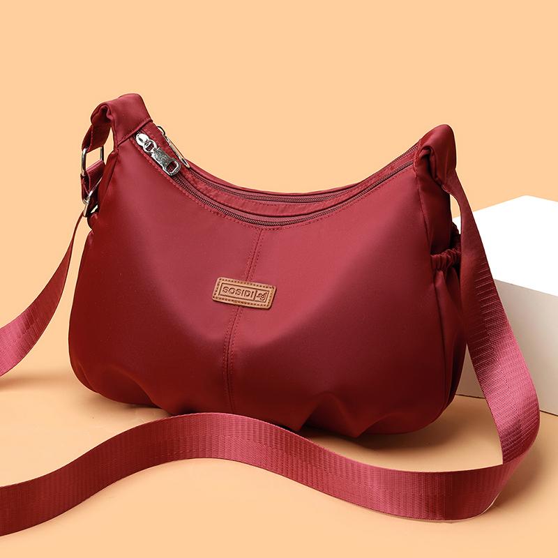 Casual Nylon Womens Shoulder Bag Fashion Simple College Style Crossbody Bag Large Capacity Designer Ladies Handbag Purse