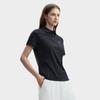 Fila Modern Heritage  DNA French Chic Summer Solid Color Simple Logo Breathable Polo Shirt Women Tops Legendary-Blue F11W431101FNV