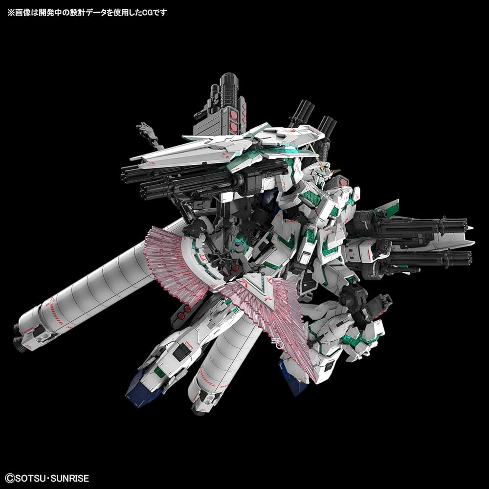 Bandai Spirits RG Mobile Suit Gundam UC Full Armor Unicorn Gundam 1/144 Scale Color-Coded Plastic Model Kit Ages 3 and Up