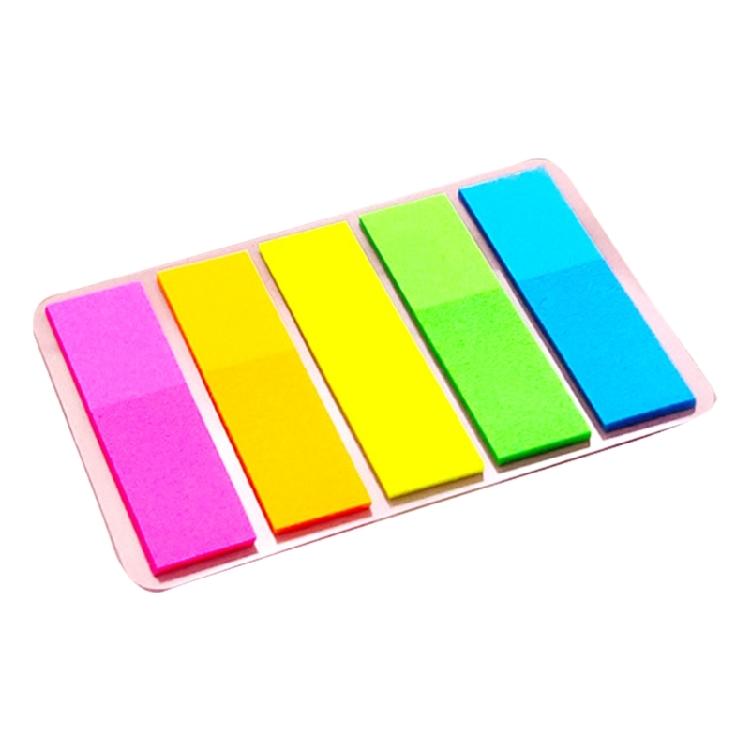

1000Sheets Colored PET Label Sticker Writable File Labels Repositionable Adhesive Page Marker for Planner Notebook