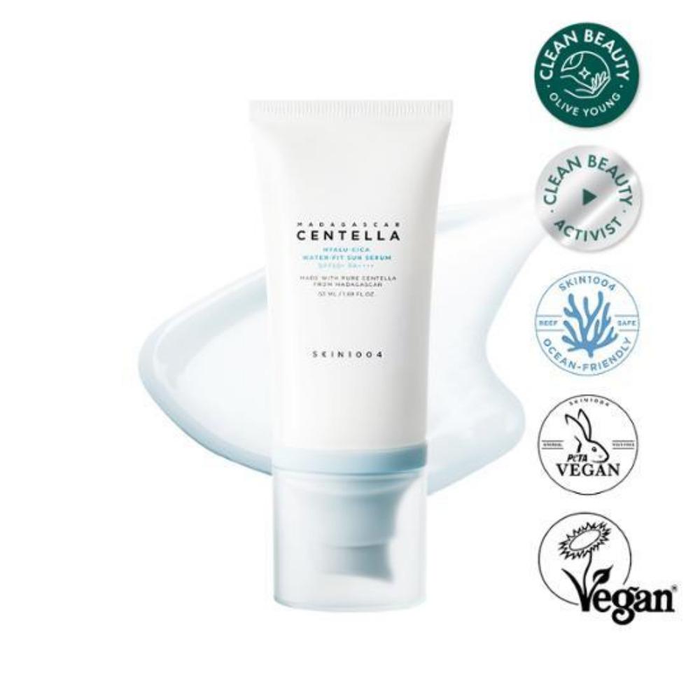 Skin1004 Madagascar Centella Hyalu-Sika Water Fit Sun Serum  SPF 50  PA++++ (50 Ml)