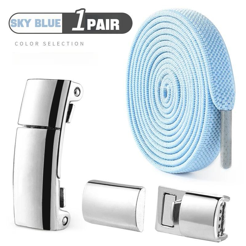 Magnetic Lock Shoelaces Without Ties Flat Elastic Shoe Laces Sneakers Boots No Tie Shoelace Rubber Bands for Shoes Accessories