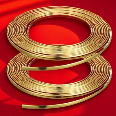 2 Rolls PVC Wall Trim Molding Self Adhesive Flexible Strip for Bathroom Bedroom Ceiling Decoration Molding Trim