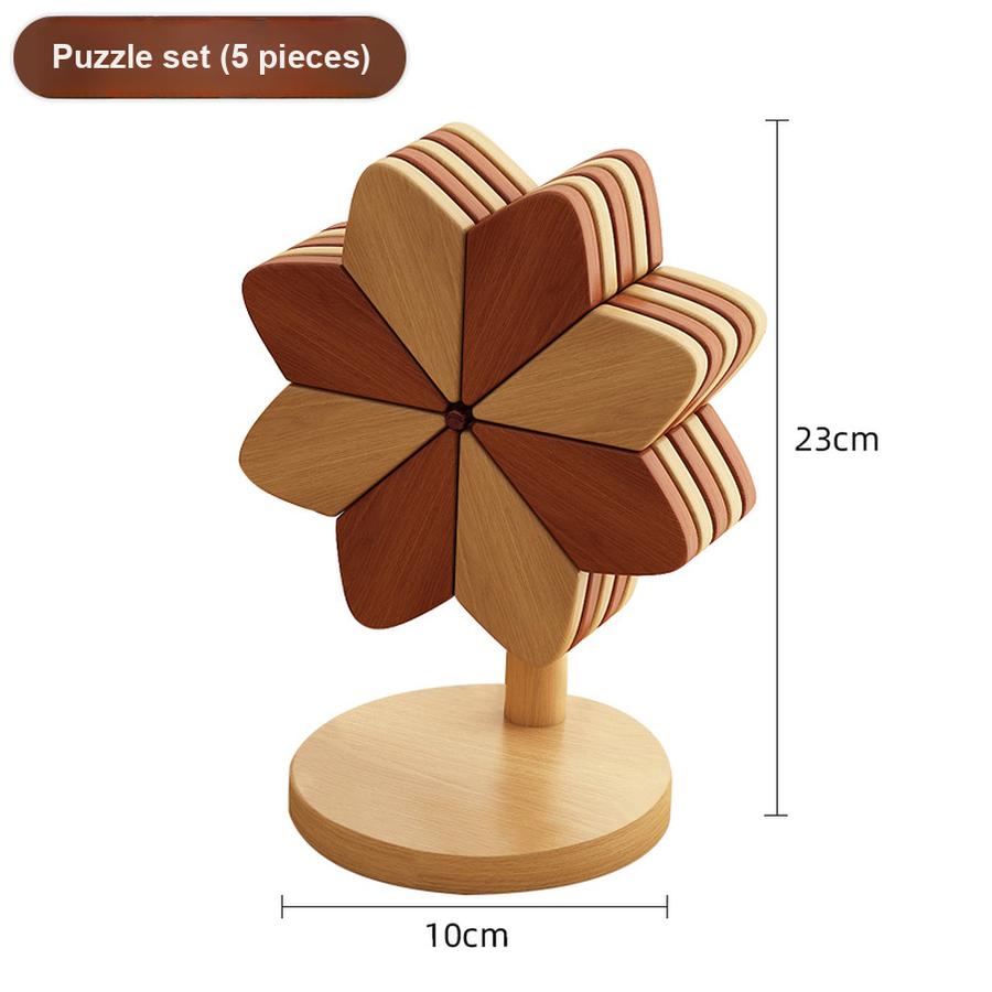 Luxury Wind Chime Heat-Resistant Pad Table Decor Creative Home Goods Solid Wood Foldable Placemats