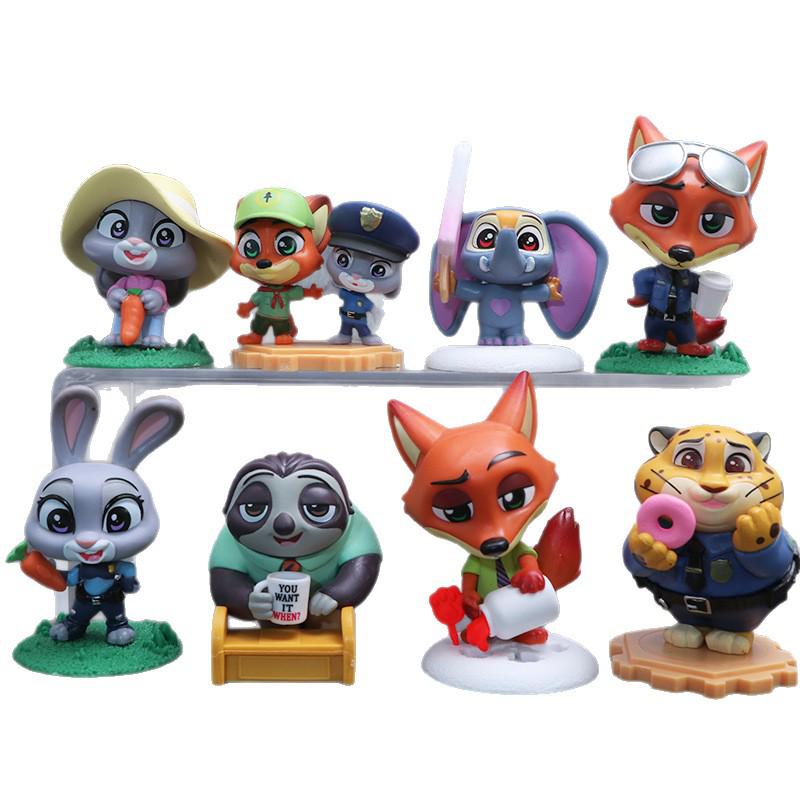 Zootopia City 2 Blind Box: Fox Nick & Judy Table Ornament Doll Gift Set
