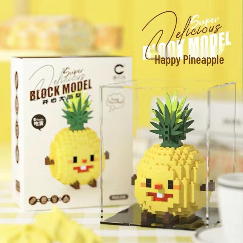 Совместимый LEGO Бургер и Картофель Фри 3D Микро Блоки - Детская Авокадо и Фрукты Строительная Игрушка Подарок