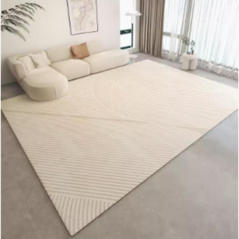 Blanket Modern Simple Japanese Cream Wind Carpet Living Room Dirt Resistant, Non-slip and Care Free Crystal Velvet