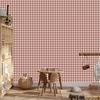Geometric Rhombus Wallpaper Red, White and Coral 50x1000