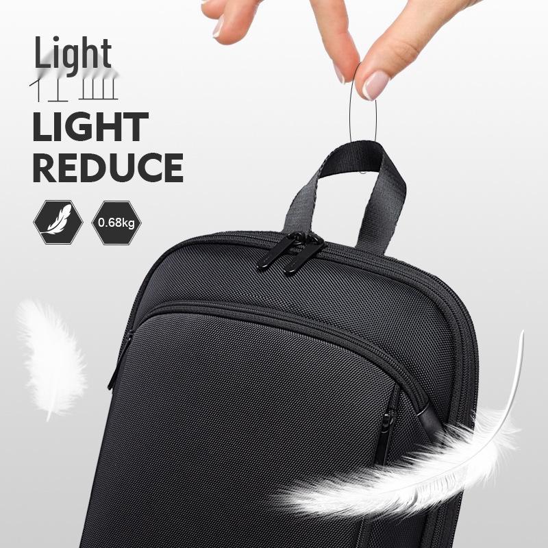 BANGE Ultrathin Expandable Waterproof Backpack for Men - Large Capacity Business & Multifunctional Laptop Bag
